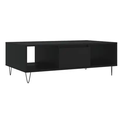 (black) vidaXL Coffee Table Side Table Telephone Table Concrete Grey Engineered Wood