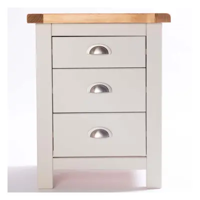 Bedside Table Drawer Light Grey Cabinet Bedroom Furniture Storage