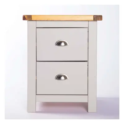 Bedside Table Drawer Light Grey Cabinet Bedroom Furniture Nightstand