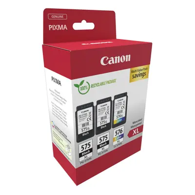 Canon PG-575XL Black Twin & CL-576XL Colour Ink Cartridge Combo Pack - 5437C004