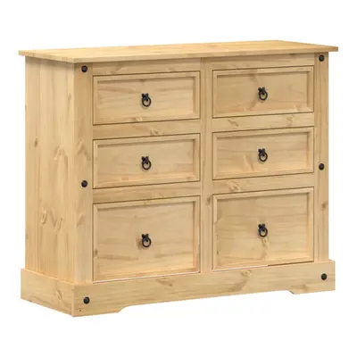 vidaXL Chest of Drawers Hall Storage Drawer Cabinet Sideboard Solid Wood Pine