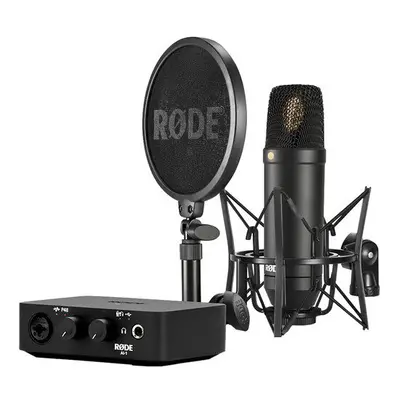 Rode AI-1 Audio Interface, NT1 Microphone, SM6 Shockmount & XLR Cable