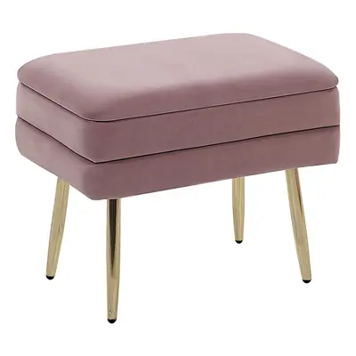 Storage Bench ODESSA Pink Velvet