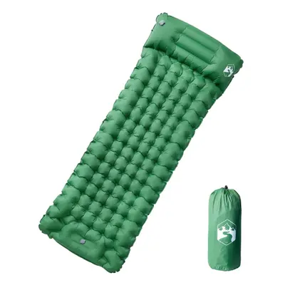 (green, 1-person) vidaXL Self Inflating Camping Mattress with Pillows Air Mattress Sleeping Mat