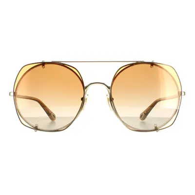 Chloe Sunglasses CH0042S Gold Orange Gradient