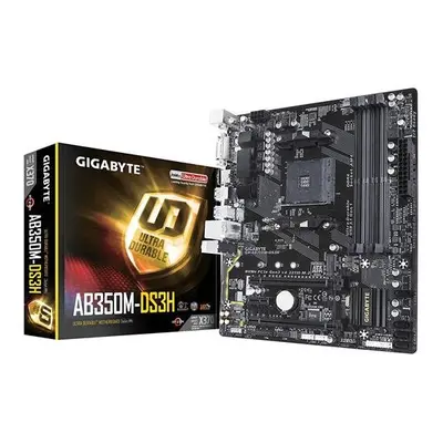 GIGABYTE GA-AB350M-DS3H Socket AM4/X370/DDR4/S-ATA/ATX Motherboard - Black