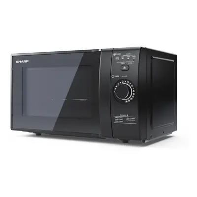 Sharp YC-GG02U-B 20L 700W Microwave With Defrost Function - Black