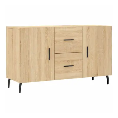 (sonoma oak) vidaXL Sideboard Storage Cabinet Side Cabinet Cupboard White Engineered Wood