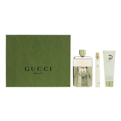 Gucci Guilty Pcs Gift Set: EDP 90ml - EDP 10ml - Body Lotion 100ml Women Spray