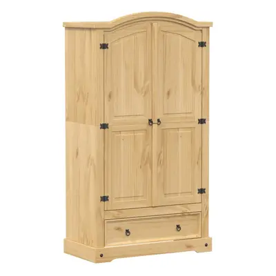 vidaXL Wardrobe Cupboard Closet Clothes Storage Organiser Solid Wood Pine