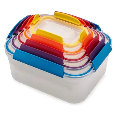 Joseph Joseph Nest Lock, Piece Plastic Food Kitchen Storage Container set with lids, Leak Proof,