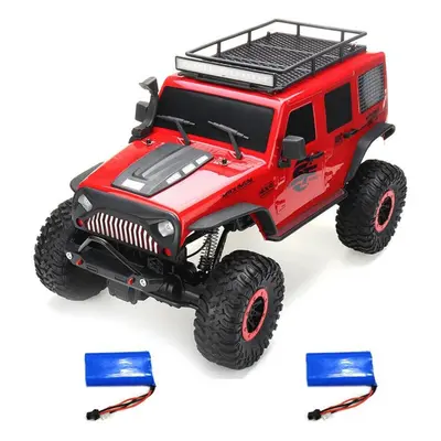 1/10 2.4G 4X4 Crawler RC Car Desert Mountain Rock Vehicle Models With Two Motors LED Head Light 