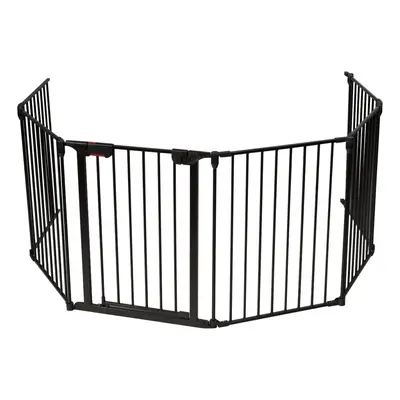 6 Panel Fireplace Fence Baby Pet Safety Gate Playpen Adjustable Room Divider