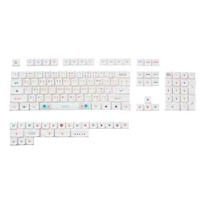 127 Keys Neon PBT Keycap Set XDA Profile Sublimation Thai Custom Keycaps for Mechanical Keyboard