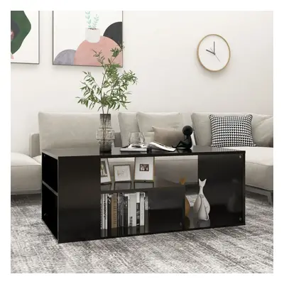 vidaXL Coffee Table Black Chipboard Home Couch End Side Center Accent Table