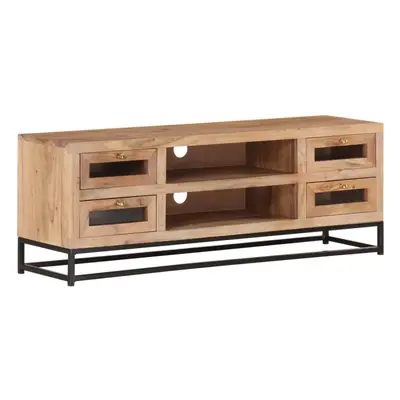 TV Cabinet 110x30x40 cm Solid Acacia Wood