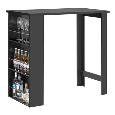 SoBuyÂ® FWT17-SCH, Kitchen Dining Table Bar Table with 3-Tier Storage Rack