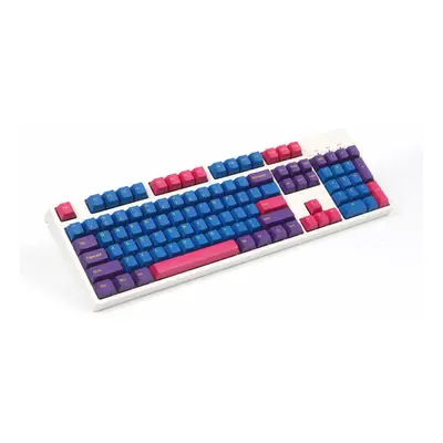 (Blue & Purple) Keys Color Matching Keycap Set Cherry Profile PBT Two Color Molding Keycaps for 