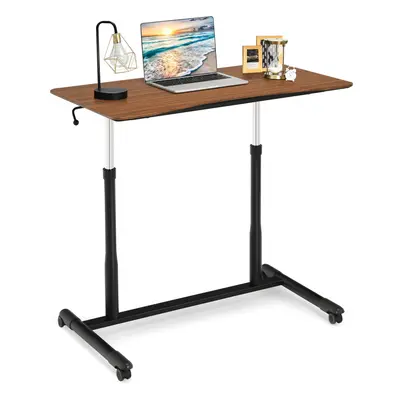 Sit-Stand Gas-Rod Lifting Desk Mobile Home Office Workstation