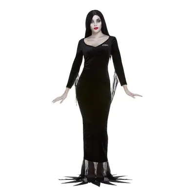 Womens Addams Family Morticia Fancy Dress Costume (Size 12-14)