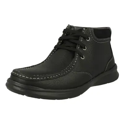 (UK 9.5, Black) Mens Clarks Casual Lace Up Boots Cotrell Top - G Fit