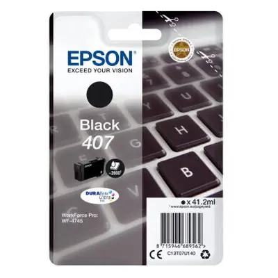 Epson C13T07U140 (407) Ink cartridge black, 2.6K pages, 41ml