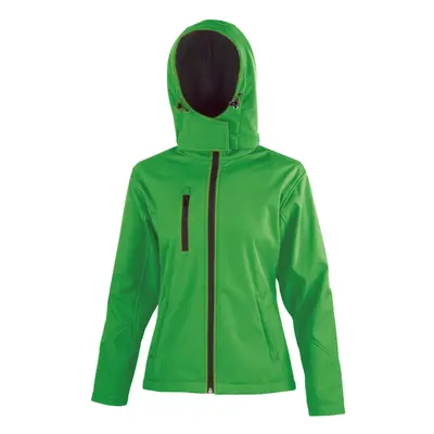 (8 UK, Vivid Green) Result Core Womens/Ladies Hooded Soft Shell Jacket