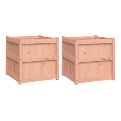 (2 pcs) vidaXL Garden Planters Patio Flower Pot Plant Pot Planter Box Solid Wood Pine