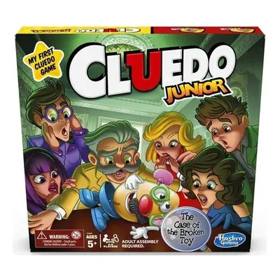 Clue Junior Board Game for Kids Ages and Up, Case of the Broken Toy, Classic Mystery Game for Pl