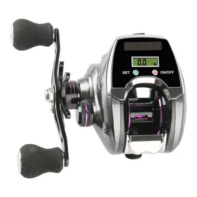 (Right hand) Digital Display Electronic Fishing Reel 6+1BB 8.0:1 High Speed Ratio 10kg Max Braki