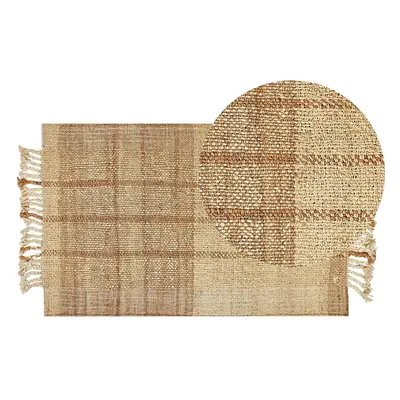 Jute Area Rug x cm Beige KARKIN