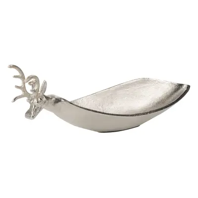 Trinket Dish Reindeer ANGKOR Metal Silver