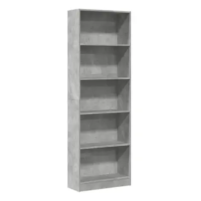 (concrete grey, x x cm) vidaXL Book Cabinet Display Rack Bookshelf Storage Shelf Rack Engineered