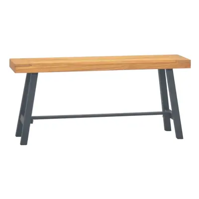 vidaXL Solid Wood Teak Bench cm Wooden Kitchen Dining Hallway Bench Seat