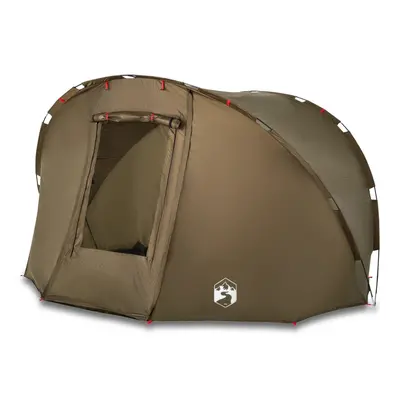 (Olive green) vidaXL Fishing Tent 5-Person Lightweight Tent Camping Tent Olive Waterproof