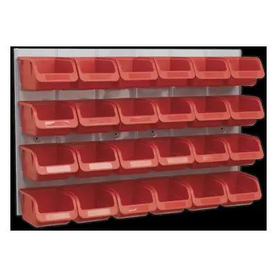 Bin & Panel Combination Bins - Red