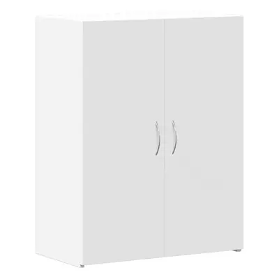 vidaXL File Cabinet Office File Storage Filing Cabinet White Engineered Wood