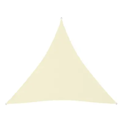 Sunshade Sail Oxford Fabric Triangular 6x6x6 m Cream