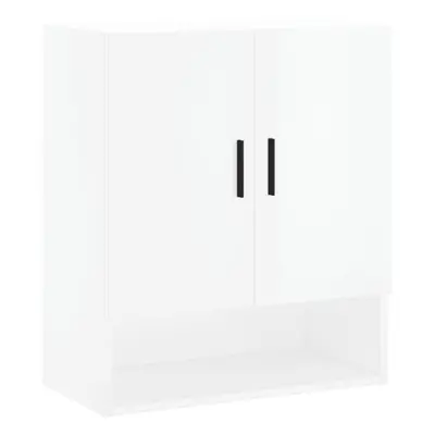 (high gloss white) vidaXL Wall Cabinet Storage Cabinet Display Cabinet White Engineered Wood