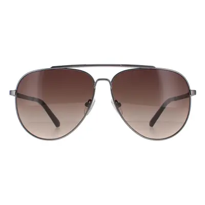 Guess Sunglasses GU00059 09F Matte Gunmetal Brown Gradient