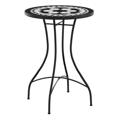 (black, x cm) vidaXL Mosaic Bistro Tables Outdoor Table Garden Balcony Dining Table Ceramic