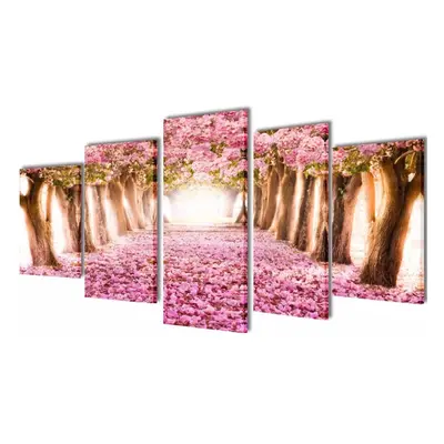 Canvas Wall Print Set Cherry Blossom x cm