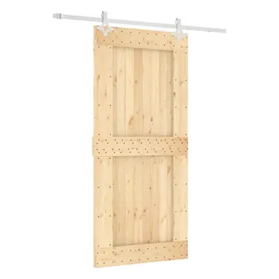 vidaXL Sliding Door with Hardware Set Interior Door Barn Door Solid Wood Pine