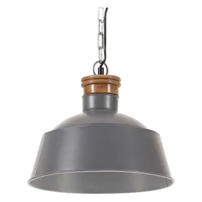 vidaXL Industrial Hanging Lamp cm Grey E27 Pendant Ceiling Light Bedroom