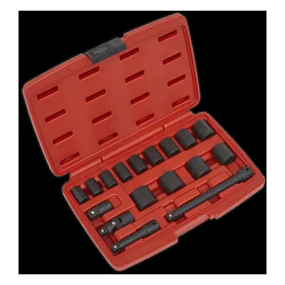 Impact Socket Set 17pc 3/8"Sq Drive Metric