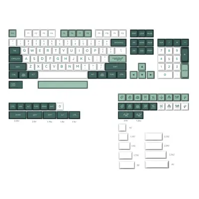 147 Keys Botanical Garden PBT Keycap Set XDA Profile Five-sided Sublimation Custom Keycaps for M