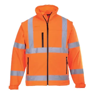 (Orange, XL) Portwest Hi-Vis Softshell Jacket