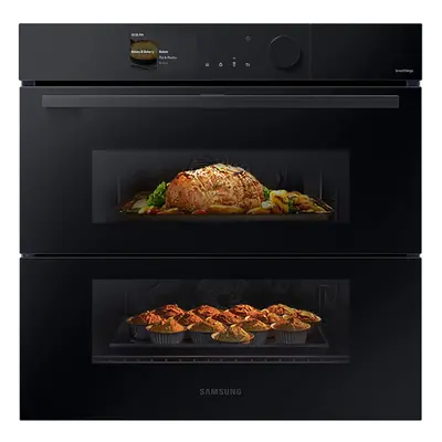 Samsung 76L Oven With Dual Cook Flex Bespoke Series Black Glass NV7B6785JAK/U4