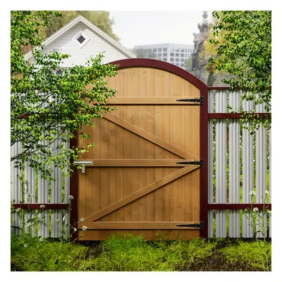 (105*150cm) Semi Braced Arch Top Strong Wooden Garden Gate