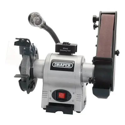 Bench Grinder with Sanding Belt and Worklight, 150mm, 370W